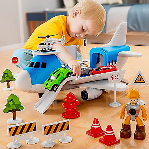 Aerei-Giocattolo-per-Bambini-Giocattolo-per-Bambini-3-4-5-Anni19-in-1-Trasportatore-di-Aerei-Aeroplani-GiocattoliCamion-Giocattolo-Ragazzo-Ragazze-Regalo-0-0