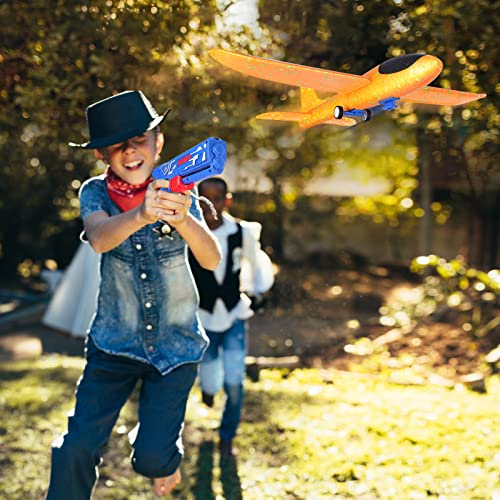 Aereo-Polistirolo-con-Pistola-Catapulta-Regalo-Natale-Aereo-Giocattolo-Aliante-Aeroplano-Schiuma-per-Bambini-Giochi-Giardino-Esterno-Allaperto-Interattivi-Gioco-Bimbi-3-4-5-6-7-8-9-10-Anni-0-0