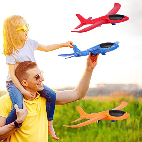 Aereo-Polistirolo-con-Pistola-Catapulta-Regalo-Natale-Aereo-Giocattolo-Aliante-Aeroplano-Schiuma-per-Bambini-Giochi-Giardino-Esterno-Allaperto-Interattivi-Gioco-Bimbi-3-4-5-6-7-8-9-10-Anni-0-4