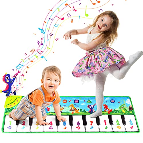 Allaugh-Tappeto-Musicale-Bambini-Giochi-Tappetino-Tastiera-Pianoforte-con-8-Strumenti-Suoni-Giocattoli-Interattivi-Tappeto-Danza-Gioco-Educativi-Regali-di-Natale-per-Bimbi-1-2-3-4-5-6-Anni-0