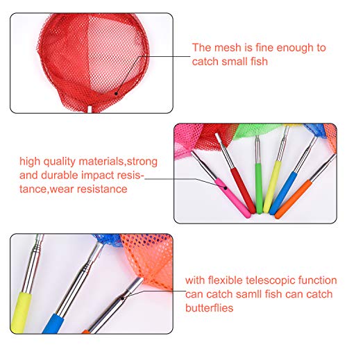 Aweyka-6-Pezzi-Bambini-Rete-da-Pesca-Farfalla-Telescopica-Reti-Insetti-Cattura-Reti-Allaperto-Strumenti-per-Bambini-Ideali-per-Catturare-Insetti-di-Farfalle-Piccoli-Pesci-Insetto-0-2