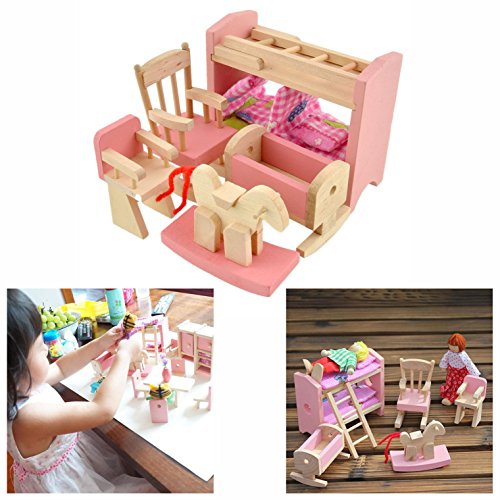 Cisixin-Mobili-Dollhouse-di-Adorabile-Legno-dei-Bambini-Set-Toy-0-0