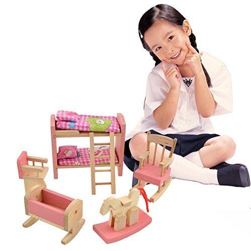 Cisixin-Mobili-Dollhouse-di-Adorabile-Legno-dei-Bambini-Set-Toy-0-3