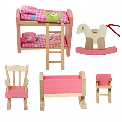 Cisixin-Mobili-Dollhouse-di-Adorabile-Legno-dei-Bambini-Set-Toy-0