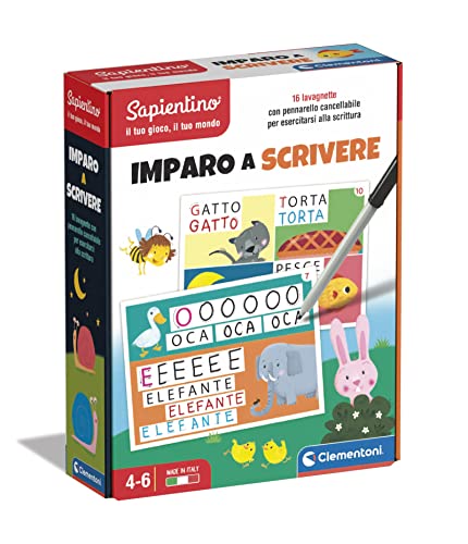 Clementoni-16142-Sapientino-Imparo-a-Scrivere-tessere-lavagna-cancellabile-gioco-per-imparare-a-scrivere-gioco-educativo-5-anni-Made-in-Italy-Play-For-Future-0