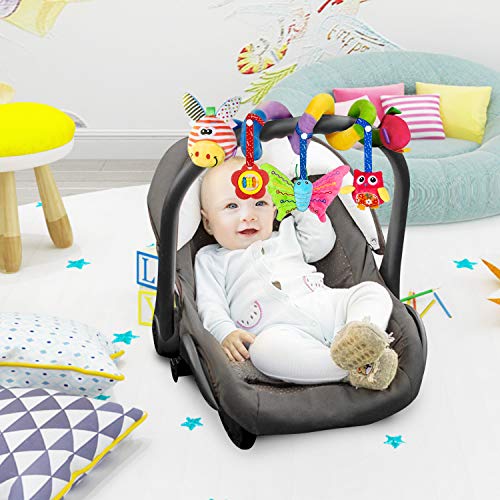 Diealles-Shine-Spirale-Passeggino-a-Sonaglio-Appeso-Educativo-Giocattolo-Spirale-di-Peluche-per-Neonato-Bambinif-Giraffa-0-0