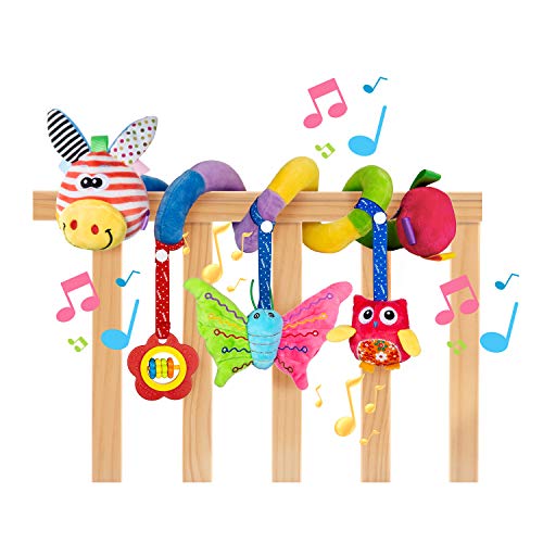 Diealles-Shine-Spirale-Passeggino-a-Sonaglio-Appeso-Educativo-Giocattolo-Spirale-di-Peluche-per-Neonato-Bambinif-Giraffa-0-1