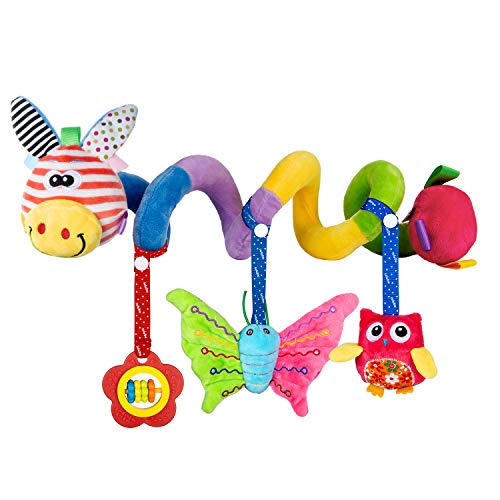 Diealles-Shine-Spirale-Passeggino-a-Sonaglio-Appeso-Educativo-Giocattolo-Spirale-di-Peluche-per-Neonato-Bambinif-Giraffa-0