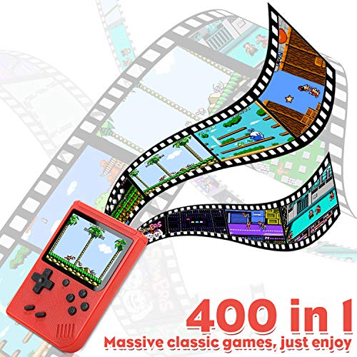Fivejoy-Console-Portatile-400-Giochi-FC-Classici-per-Due-Giocatori-Schermo-a-Colori-da-3-Pollici-Videogiochi-Portatili-USB-Ricaricabile-Connessione-TVrosso-0-0