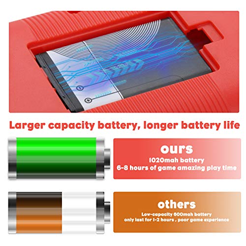 Fivejoy-Console-Portatile-400-Giochi-FC-Classici-per-Due-Giocatori-Schermo-a-Colori-da-3-Pollici-Videogiochi-Portatili-USB-Ricaricabile-Connessione-TVrosso-0-3