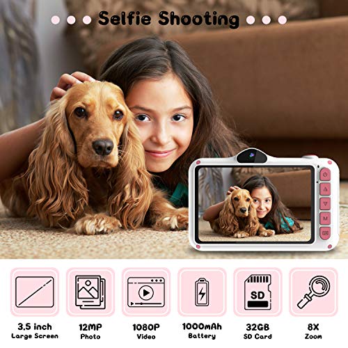 Fotocamera-per-Bambini-WOWGO-35-Macchina-Fotografica-Digitale-Ricaricabile-Videocamera-con-12-Megapixel-1080P-HDDual-Lensscheda-TF-da-32-GB-0-0