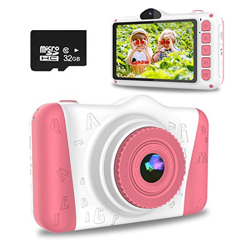 Fotocamera-per-Bambini-WOWGO-35-Macchina-Fotografica-Digitale-Ricaricabile-Videocamera-con-12-Megapixel-1080P-HDDual-Lensscheda-TF-da-32-GB-0