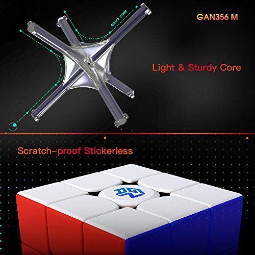 GAN-356M-Speedcube-3x3-Magnetico-GAN-Cubo-356M-Stickerless-senza-adesivi-versione-2020-Lite-0-3