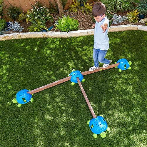 KidKraft-Turtle-Totter-ASSE-di-Equilibrio-allaperto-per-Bambini-Parco-Giochi-Multicolore-20080-0-5