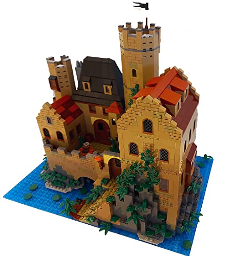 Kingdom-1180-mattoncini-per-costruzione-di-Ritterburg-cavaliere-con-figure-cavaliere-1180-pezzi-0-0