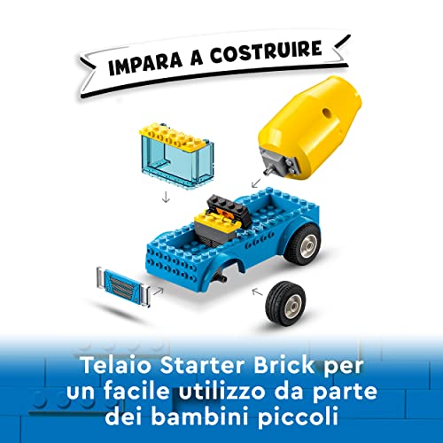 LEGO-60325-City-Great-Vehicles-Autobetoniera-Camion-Giocattolo-Giochi-per-Bambini-dai-4-Anni-in-su-con-Veicoli-da-Cantiere-0-2