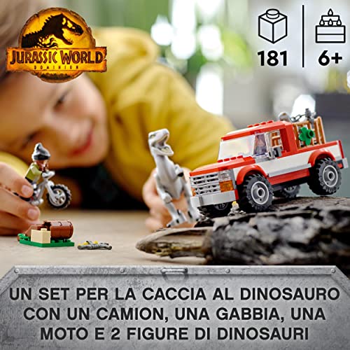 LEGO-76946-Jurassic-World-La-Cattura-dei-Velociraptor-Blue-e-Beta-Giochi-per-Bambini-dai-6-Anni-in-su-con-Camion-e-Dinosauri-Giocattolo-0-0