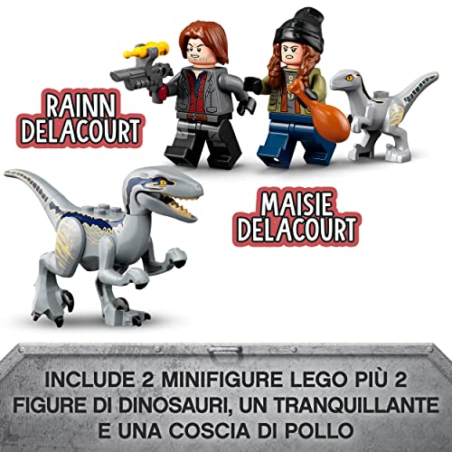 LEGO-76946-Jurassic-World-La-Cattura-dei-Velociraptor-Blue-e-Beta-Giochi-per-Bambini-dai-6-Anni-in-su-con-Camion-e-Dinosauri-Giocattolo-0-3