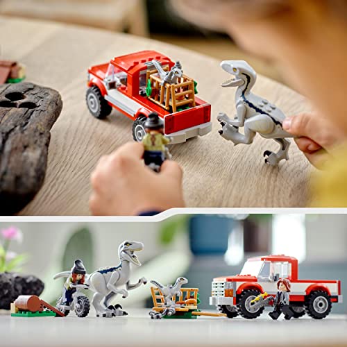 LEGO-76946-Jurassic-World-La-Cattura-dei-Velociraptor-Blue-e-Beta-Giochi-per-Bambini-dai-6-Anni-in-su-con-Camion-e-Dinosauri-Giocattolo-0-4