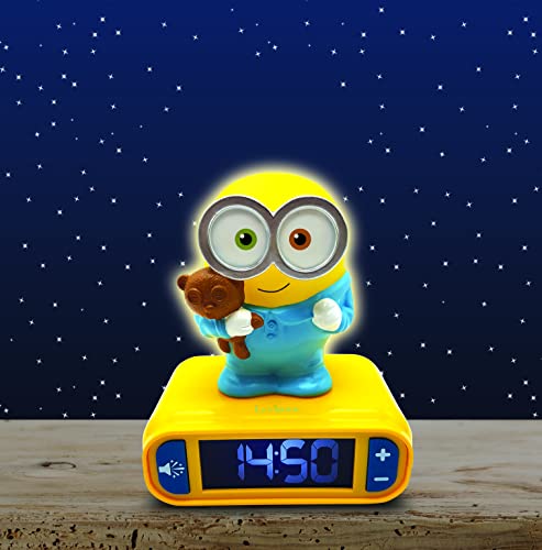 Lexibook-Sveglia-digitale-Minions-con-Luce-Notturna-Snooze-e-Suoni-Orologio-Bob-Luminoso-Giallo-Blu-RL800DES-0-2