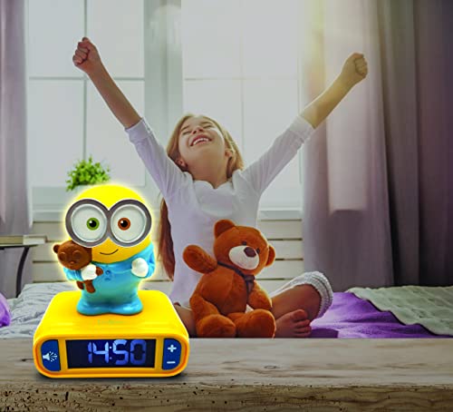 Lexibook-Sveglia-digitale-Minions-con-Luce-Notturna-Snooze-e-Suoni-Orologio-Bob-Luminoso-Giallo-Blu-RL800DES-0-3