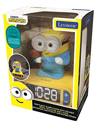 Lexibook-Sveglia-digitale-Minions-con-Luce-Notturna-Snooze-e-Suoni-Orologio-Bob-Luminoso-Giallo-Blu-RL800DES-0-4