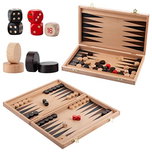 Master-of-Chess-Classic-BACKGAMMON-Gioco-da-tavolo-in-legno-in-cassetta-di-faggio-29-x-35-0