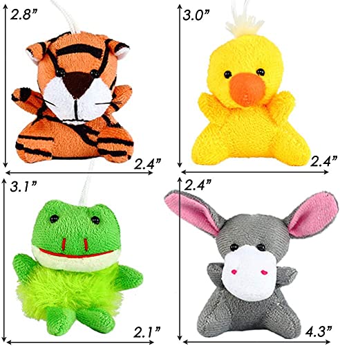 Mini-Giocattoli-di-Peluche-in-32-Pezzi-Pupazzi-di-Animali-Piccoli-Carini-per-Portachiavi-Decorazione-Festa-Premio-Asilo-Regalo-per-Bambini-Ragazzi-0-2