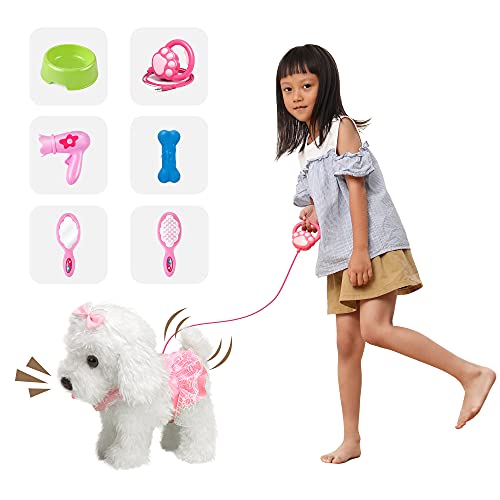 OR-OR-TU-Telecomando-Peluche-Interattivi-Cane-Giocattoli-per-Ragazze-Bambini-Camminare-e-AbbaiareScuotere-Coda-Giocattoli-Prima-Educazione-Regalo-di-Compleanno-per-3-4-5-6-Anni-0-1