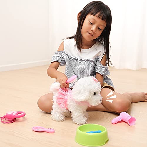 OR-OR-TU-Telecomando-Peluche-Interattivi-Cane-Giocattoli-per-Ragazze-Bambini-Camminare-e-AbbaiareScuotere-Coda-Giocattoli-Prima-Educazione-Regalo-di-Compleanno-per-3-4-5-6-Anni-0-2