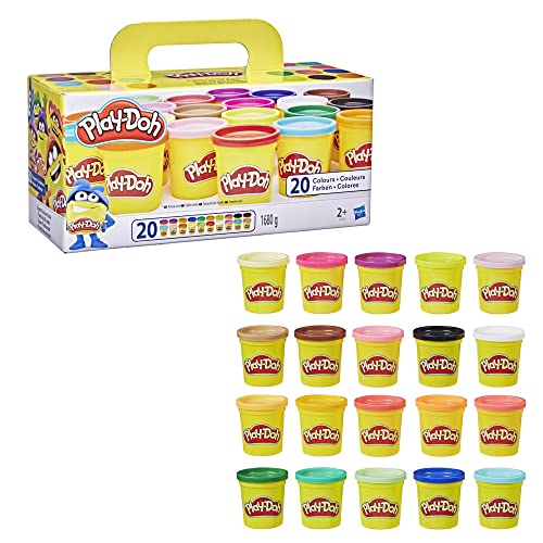 Play-Doh-Hasbro-Confezione-Super-Color-Multicolore-20-Vasetti-di-Pasta-da-Modellare-A7924EUC-0-0