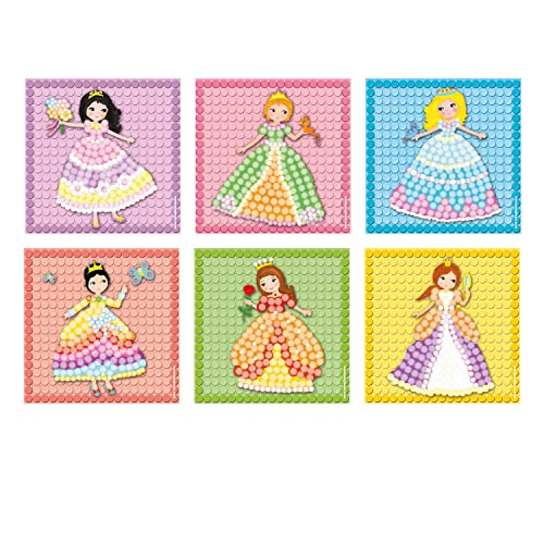 PlayMais-Mosaic-Dream-Princess-Kit-per-Costruzioni-da-3-Anni-in-su-I-Circa-2300-Pezzi-e-6-Modelli-di-Mosaico-con-Principesse-I-stimola-creativita-e-abilita-motorie-I-Giocattolo-Naturale-0-4