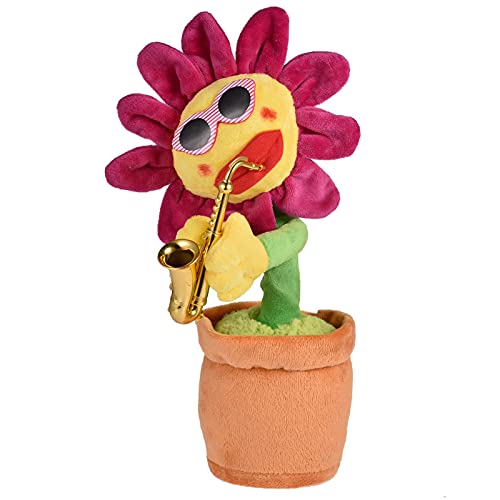 SHEDE-Canta-e-Balla-Girasole-Giocattolo-80-Musica-con-luci-Ornamenti-per-Bambole-Sassofono-Giocattolo-per-cantare-per-Ragazzi-e-Ragazze-Beautiful-0