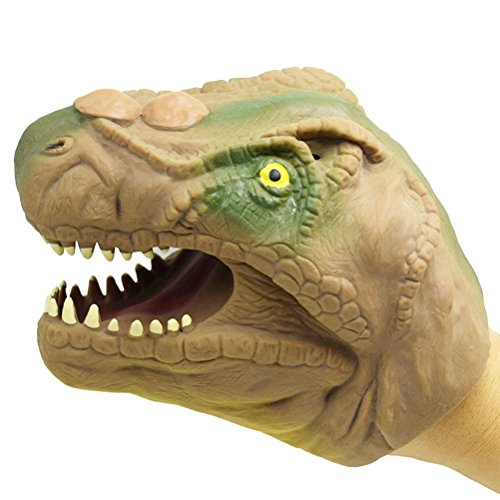 TOYMYTOY-Burattino-a-Mano-in-Gomma-Marionetta-a-Guanto-Realistico-Tyrannosaurus-Gioco-di-Ruolo-per-Bambini-0-3