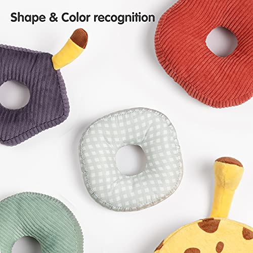 TUMAMA-Giraffe-Sonagli-e-Anelli-di-PeluchesPeluche-Impilabile-Sonaglino-NeonatiGiocattoli-Prima-Infanzia-con-Il-Suono-Sonaglio-Peluche-Giocattolo-Animali-Morbidi-Regalo-per-Neonati-e-Bambini-0-1