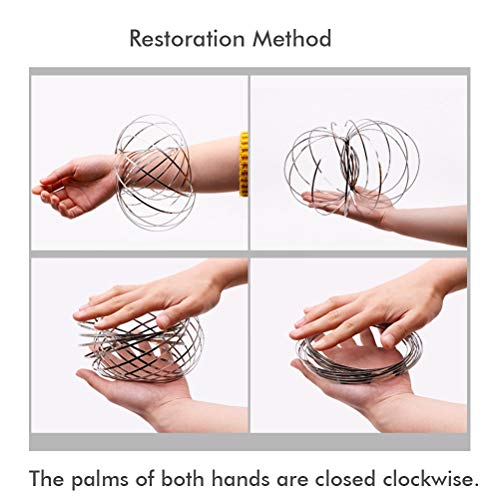 Vcedas-Flow-Ring-Anello-di-Flusso-interattivo-Anello-3D-da-Braccio-Giocattolo-in-Acciaio-Inox-Anello-3D-Sculpture-Gioco-di-Magia-Giocattoli-novita-per-Adulti-e-Bambini-0-0