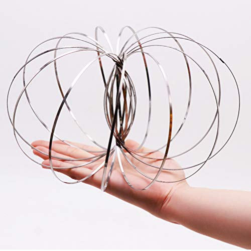 Vcedas-Flow-Ring-Anello-di-Flusso-interattivo-Anello-3D-da-Braccio-Giocattolo-in-Acciaio-Inox-Anello-3D-Sculpture-Gioco-di-Magia-Giocattoli-novita-per-Adulti-e-Bambini-0-3