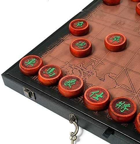 XIXIDIAN-Scacchi-Cinesi-Set-di-Legno-massello-di-Legno-Pieghevole-Set-Set-Bambini-di-Grandi-Dimensioni-Adulto-Studenti-Studenti-Chessman-China-Chinese-Chess-Size-60-0-0