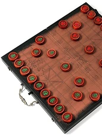 XIXIDIAN-Scacchi-Cinesi-Set-di-Legno-massello-di-Legno-Pieghevole-Set-Set-Bambini-di-Grandi-Dimensioni-Adulto-Studenti-Studenti-Chessman-China-Chinese-Chess-Size-60-0-1