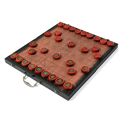 XIXIDIAN-Scacchi-Cinesi-Set-di-Legno-massello-di-Legno-Pieghevole-Set-Set-Bambini-di-Grandi-Dimensioni-Adulto-Studenti-Studenti-Chessman-China-Chinese-Chess-Size-60-0