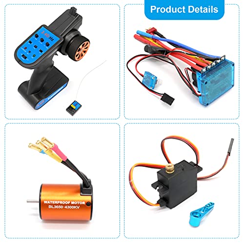 ruizhi-Brushless-Upgrade-Kit-Motor-ESC-Receiver-Remote-Controller-Servo-Set-per-Wltoys-XKS-144001-114-RC-Cars-Pezzi-di-Ricambio-0-0