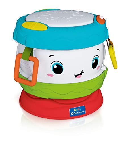 Clementoni-Activity-Baby-Drum-Tamburo-Elettronico-Gioco-Strumenti-Musicali-per-Bambini-10-Mesi-Multicolore-17409-0