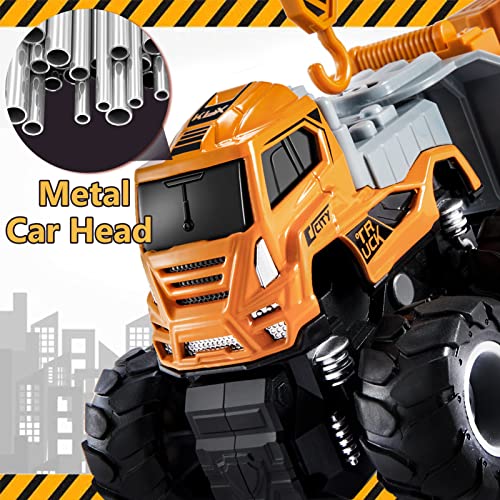 HERSITY-Camion-con-Gru-Giocattolo-Veicoli-da-Cantiere-MetalloPlastica-Gioco-Macchinine-Regalo-Bambini-Bambino-3-4-5-Anni-Maschio-0-0