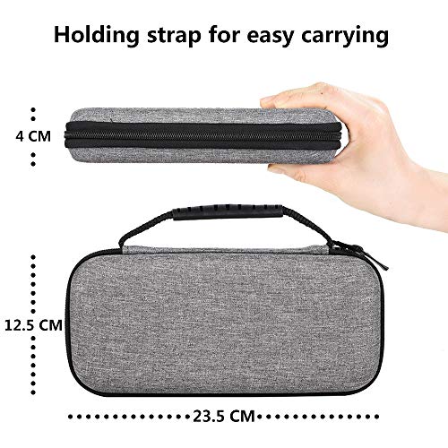 Hianjoo-Custodia-Compatibile-per-Switch-Lite-2019-Kit-di-Accessori-per-Switch-Lite-con-Cover-Posteriore-2-Proteggi-Schermo-in-Vetro-Temperato-4-Tappi-per-Impugnatura-Grigio-Giallo-0-2