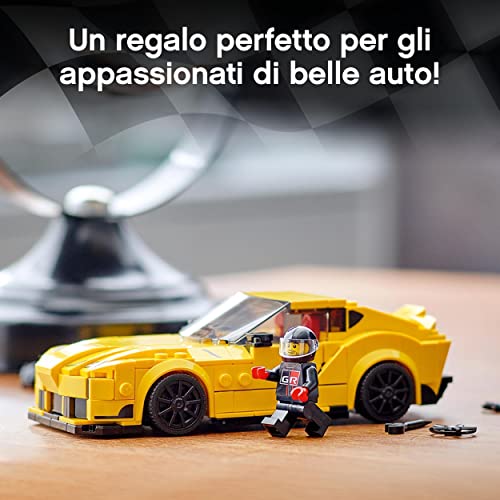 LEGO-76901-Speed-Champions-Toyota-GR-Supra-Macchina-Giocattolo-per-Bambini-di-7-Anni-Auto-Sportiva-da-Corsa-con-Pilota-0-1