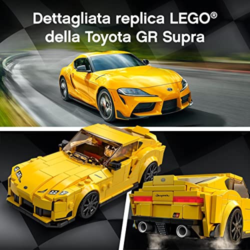 LEGO-76901-Speed-Champions-Toyota-GR-Supra-Macchina-Giocattolo-per-Bambini-di-7-Anni-Auto-Sportiva-da-Corsa-con-Pilota-0-3