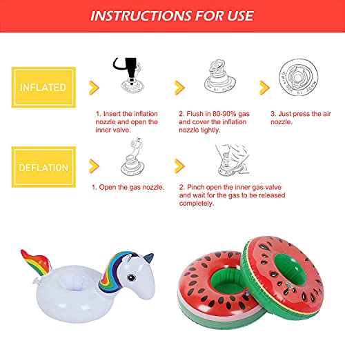 QEEQPF-Set-portabicchieri-Gonfiabile-da-6-Pezzi-portabibite-per-Vasca-idromassaggio-Giocattoli-gonfiabili-per-Piscina-Giocattoli-per-Piscina-Adatto-per-Feste-Vacanze-Bagno-0-1